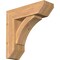 Ekena Millwork Thorton Slat Smooth Bracket w/ Offset Brace, Western Red Cedar, 7 1/2"W x 24"D x 24"H BKT0806X24X24THR06SWR - alternate 1